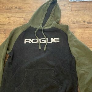 Gray and army green rogue hoodie